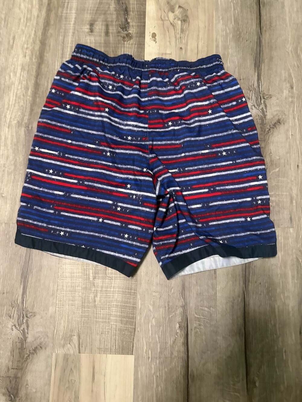 Nike Men's Americana Horizon Stripe 9" Swim Trunks - Picture 2 of 8